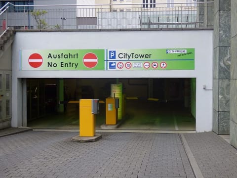 Extended parking (subject to charges), car charging station