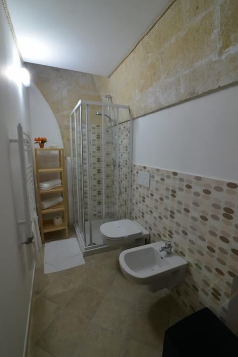 Double Room (n.2) | Bathroom | Shower, rainfall showerhead, free toiletries, towels