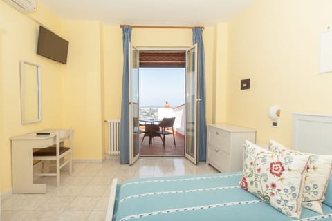 Comfort Double or Twin Room, Terrace, Sea View | In-room safe, free WiFi, bed sheets