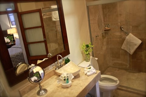 Standard Room, 1 Queen Bed | Bathroom | Shower, free toiletries, hair dryer, bathrobes