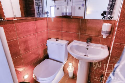 Family Quadruple Room | Bathroom | Shower, free toiletries, hair dryer, towels