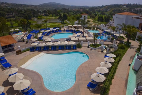 8 outdoor pools, open 8:00 AM to 10:00 PM, cabanas (surcharge)