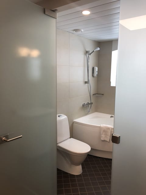 Superior Double or Twin Room | Bathroom | Shower, hair dryer, towels