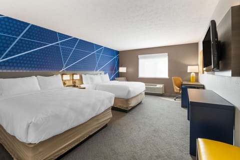 Room, 2 Queen Beds, Non Smoking | Premium bedding, desk, iron/ironing board, free cribs/infant beds