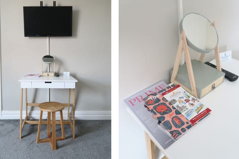 Iron/ironing board, bed sheets