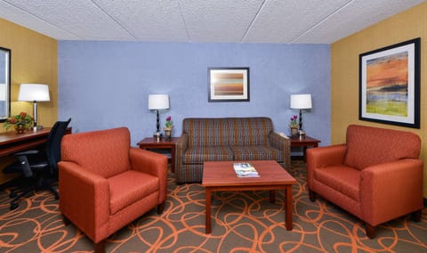 Suite, 2 Queen Beds, Accessible, Bathtub (with Sofabed) | Desk, blackout drapes, iron/ironing board, free cribs/infant beds