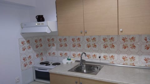 Comfort Apartment, Kitchen, Courtyard View | Private kitchen | Electric kettle