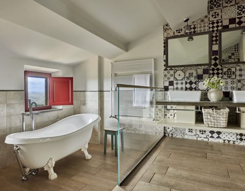 Suite, 1 Bedroom (Borgo Caterina Suite) | Bathroom | Rainfall showerhead, free toiletries, hair dryer, slippers