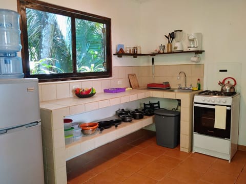 Comfort Apartment, 1 Double Bed, Kitchen, Garden View | Private kitchen | Full-size fridge, oven, stovetop, coffee/tea maker