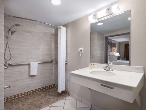 Room, 1 King Bed, Accessible, Non Smoking (Mobility, Roll-In Shower) | Accessible bathroom