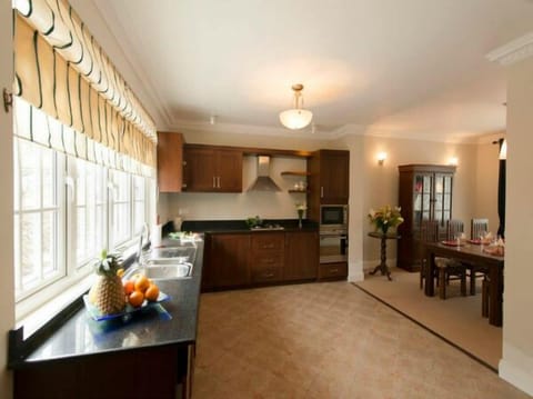 Villa | Private kitchen | Fridge, microwave, oven, stovetop