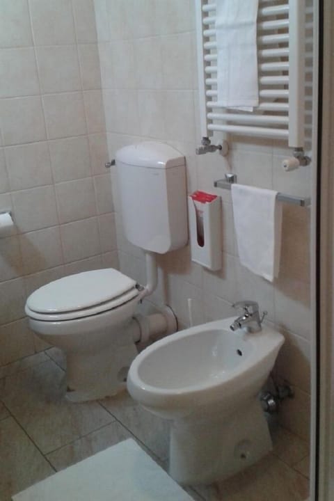 Senior Triple Room | Bathroom | Shower, hair dryer, towels