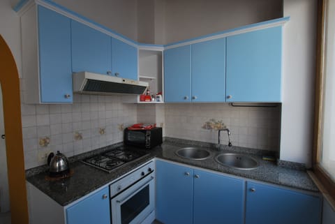 Apartment, 3 Bedrooms | Private kitchen | Full-size fridge, oven, stovetop, cookware/dishes/utensils