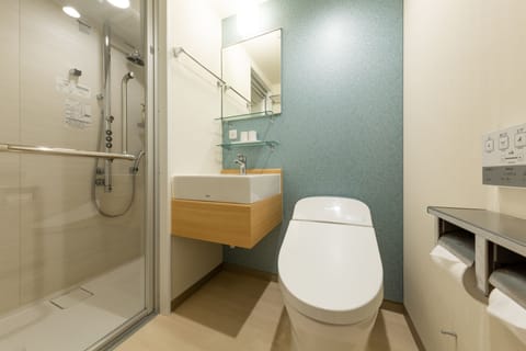 Standard Queen Room, Non Smoking | Bathroom | Shower, hair dryer, slippers, electronic bidet