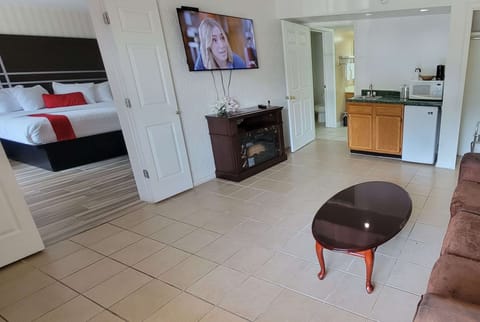 Desk, laptop workspace, blackout drapes, soundproofing