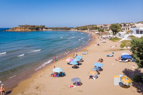 On the beach, beach bar
