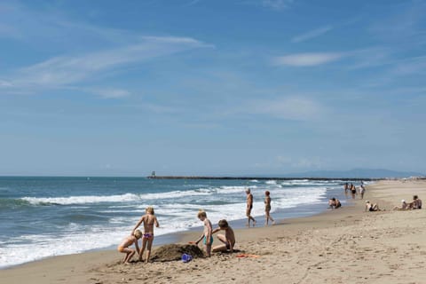 Beach nearby, beach volleyball