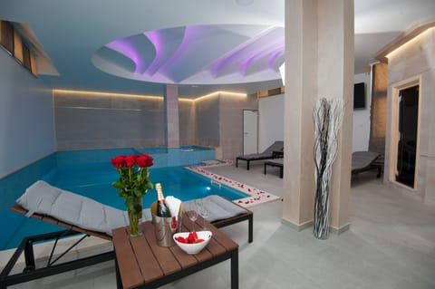 Indoor pool, outdoor pool