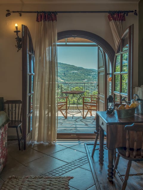 Honeymoon Suite, 1 Queen Bed, Jetted Tub (Erofili) | Balcony