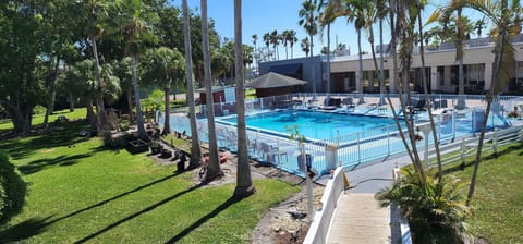 Outdoor pool, open 9:00 AM to 6:00 PM, pool umbrellas, sun loungers