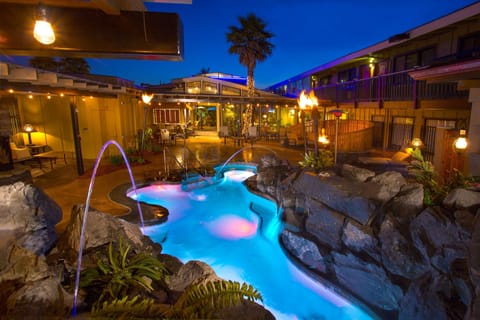 Indoor pool, outdoor pool