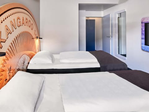 Desk, laptop workspace, blackout drapes, soundproofing