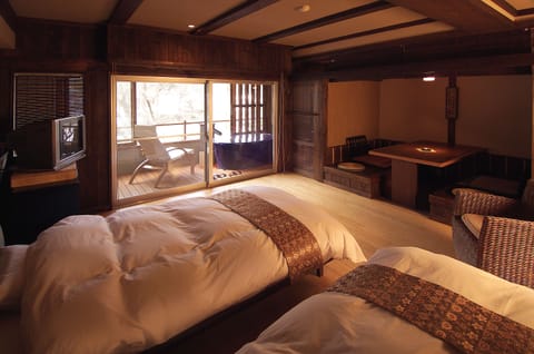 Japanese Style Twin Room with Hot Spring Bath, Non Smoking - 315 | Minibar, in-room safe, desk, free WiFi