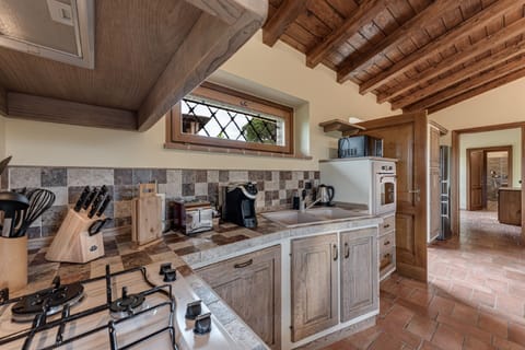 Deluxe Villa, 1 Bedroom, Hot Tub (Villa Rosa) | Private kitchen | Fridge, microwave, oven, stovetop