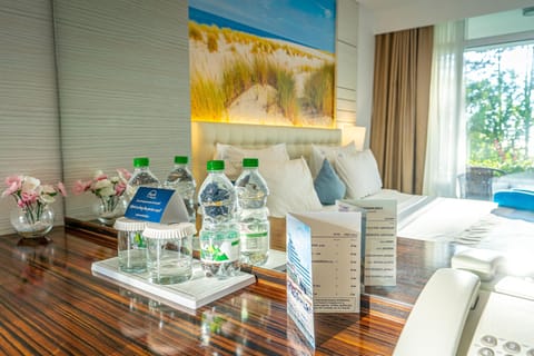 Standard Double Room (Sea side, ground floor) | Minibar, in-room safe, soundproofing, free WiFi