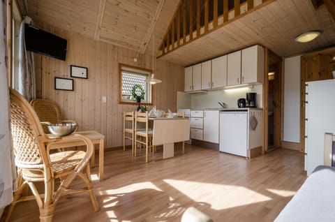 Luxury Cabin, Private Bathroom (Scandinavia) | Living room | TV