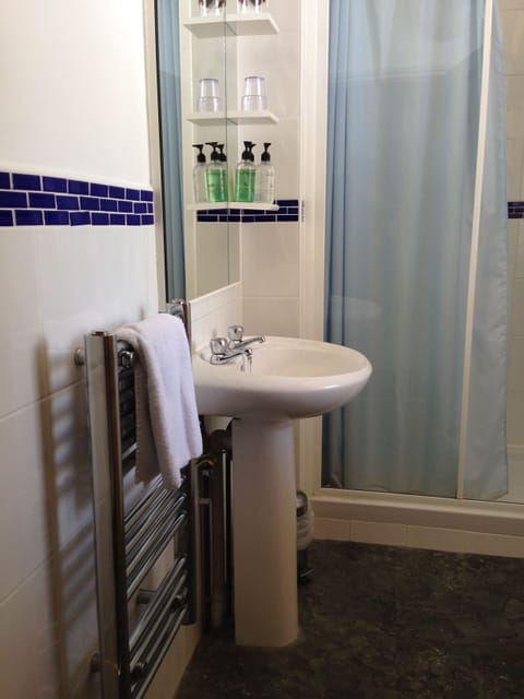 Double Room | Bathroom | Shower, free toiletries, towels