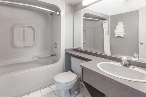 Family Room, 2 Queen Beds, Non Smoking | Bathroom | Shower, hair dryer, towels