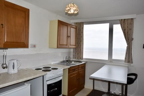 Apartment, 1 Bedroom, Sea View (Third Floor) | Private kitchen | Full-size fridge, microwave, oven, stovetop