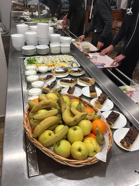 Daily buffet breakfast for a fee