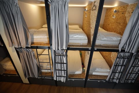 Single Bed Female Dorm | 20 bedrooms, desk, laptop workspace, blackout drapes