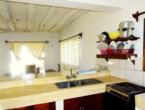 Comfort Villa | Private kitchen | Fridge, microwave, stovetop, coffee/tea maker