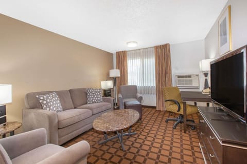 Suite, 2 Queen Beds, Non Smoking | Desk, blackout drapes, iron/ironing board, free WiFi