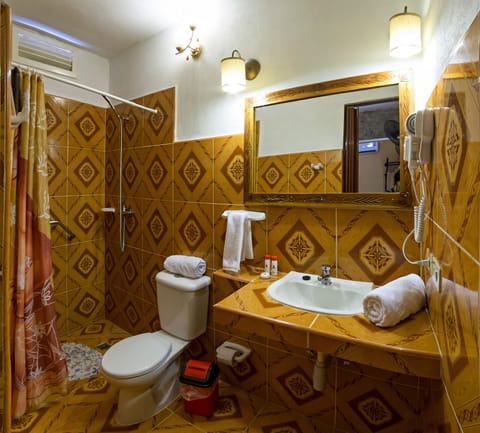 Comfort Double or Twin Room | Bathroom | Shower, free toiletries, hair dryer, towels