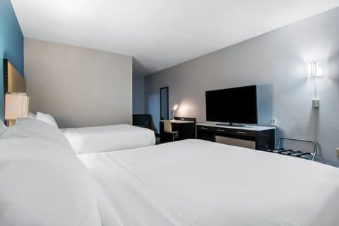 Standard Room, 2 Queen Beds | Individually furnished, desk, laptop workspace, blackout drapes