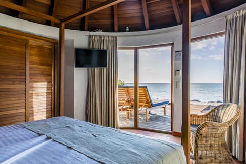 Romantic Bungalow, Beachfront | In-room safe, blackout drapes, soundproofing, iron/ironing board