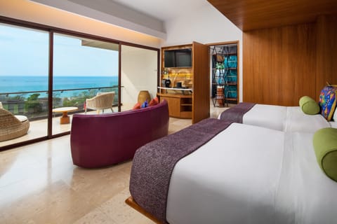 Wow Suite, Suite, 2 Bedrooms, Non Smoking, Ocean View | Premium bedding, pillowtop beds, minibar, in-room safe