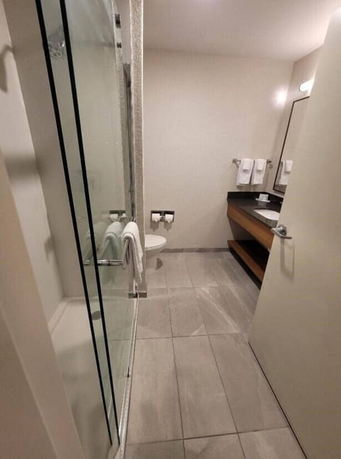 Free toiletries, hair dryer, towels