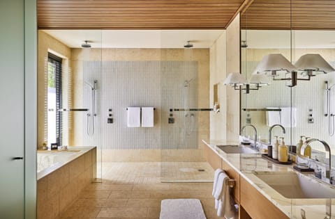 Presidential Villa | Bathroom | Separate tub and shower, designer toiletries, hair dryer, bathrobes