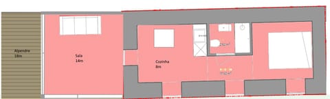 Studio Suite, 1 Bedroom, Garden View, Ground Floor | Floor plan