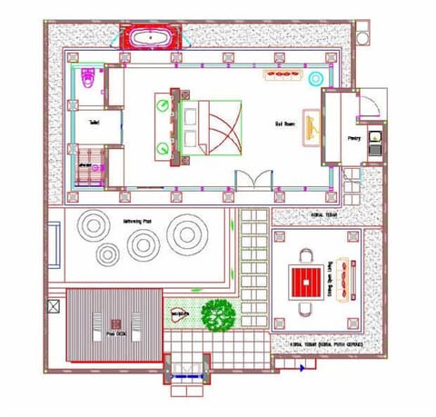 Villa, 1 Bedroom, Private Pool | Floor plan