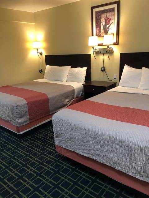 Room, 2 Queen Beds | Desk, free WiFi, bed sheets