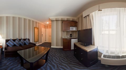 Suite, 2 Queen Beds | Living area | LCD TV