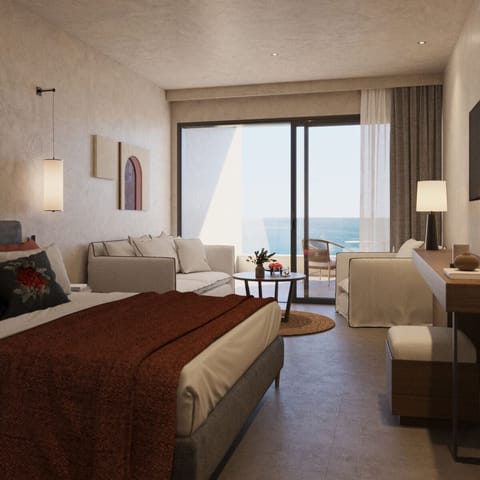 Junior Suite with Sea View | In-room safe, free WiFi, bed sheets