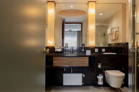 Deluxe Suite | Bathroom | Free toiletries, hair dryer, towels, soap