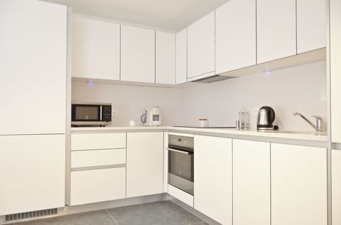 Apartment, 2 Bedrooms (7 Adults) | Private kitchen | Fridge, microwave, oven, stovetop